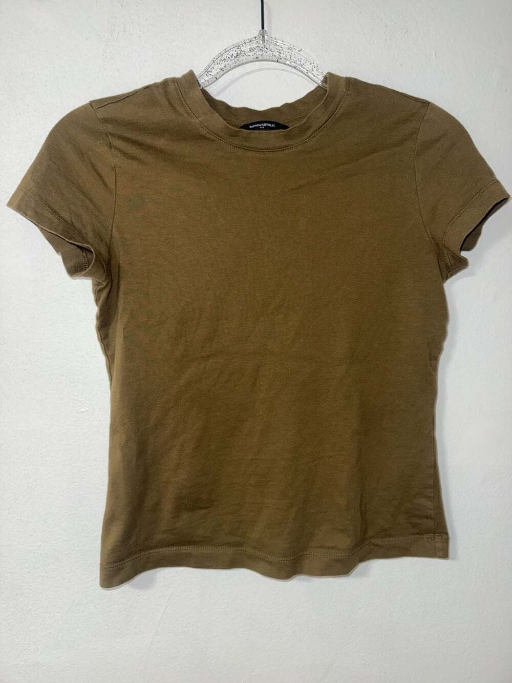 Banana Republic Brown Short Sleeve Crew Neck Tee Size XS